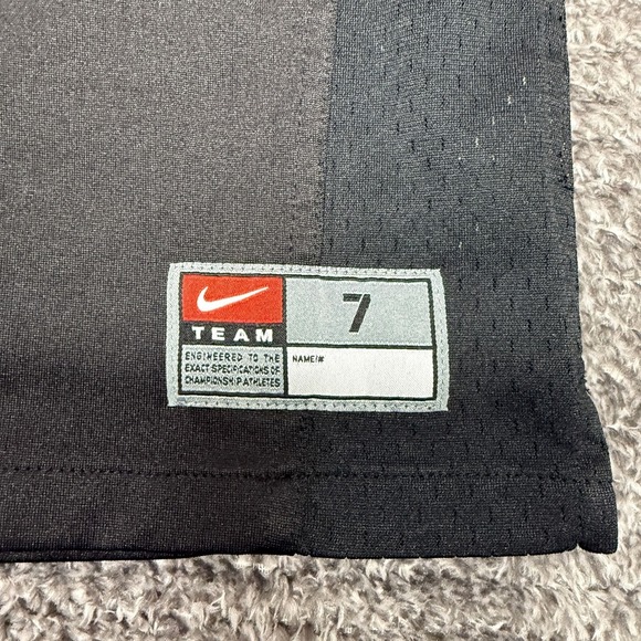 Nike Oregon Ducks Boys Football Jersey Size 7 Black Yellow NCAA #6 Shirt - Picture 4 of 7